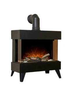 Adam Fires & Fireplaces Viera Black Electric Stove And Pipe -Appliance Pro QY7MR SQ2 0000000088 NO COLOR SLd