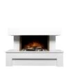 Adam Fires & Fireplaces Havana White Electric Suite With Remote -Appliance Pro QY7MT SQ1 0000000088 NO COLOR SLf
