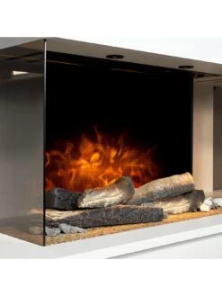 Adam Fires & Fireplaces Havana White Electric Suite With Remote -Appliance Pro QY7MT SQ3 0000000088 NO COLOR SLd1