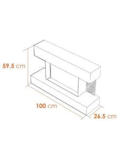 Adam Fires & Fireplaces Manola White Electric Wall Suite With Remote -Appliance Pro QY7MU SQ6 0000000088 NO COLOR SLd4