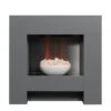 Adam Fires & Fireplaces Cubist Grey Electric Suite -Appliance Pro QY7MX SQ1 0000000088 NO COLOR SLf