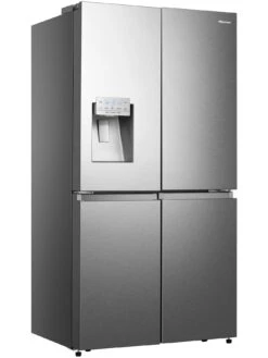 Hisense RQ760N4AIF 79cm Wide, Pure Flat, Multi Door Fridge Freezer With Water Dispenser -Appliance Pro R3RTF SQ3 0000000166 STAINLESS STEEL SLd1
