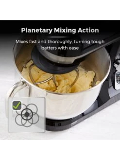 Tower 1000W Stand Mixer - Chrome 11 Tower 1000W Stand Mixer - Chrome -Appliance Pro R3UGX SQ4 0000000088 NO COLOR SLd2