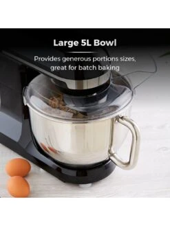 Tower 1000W Stand Mixer - Chrome 12 Tower 1000W Stand Mixer - Chrome -Appliance Pro R3UGX SQ5 0000000088 NO COLOR SLd3