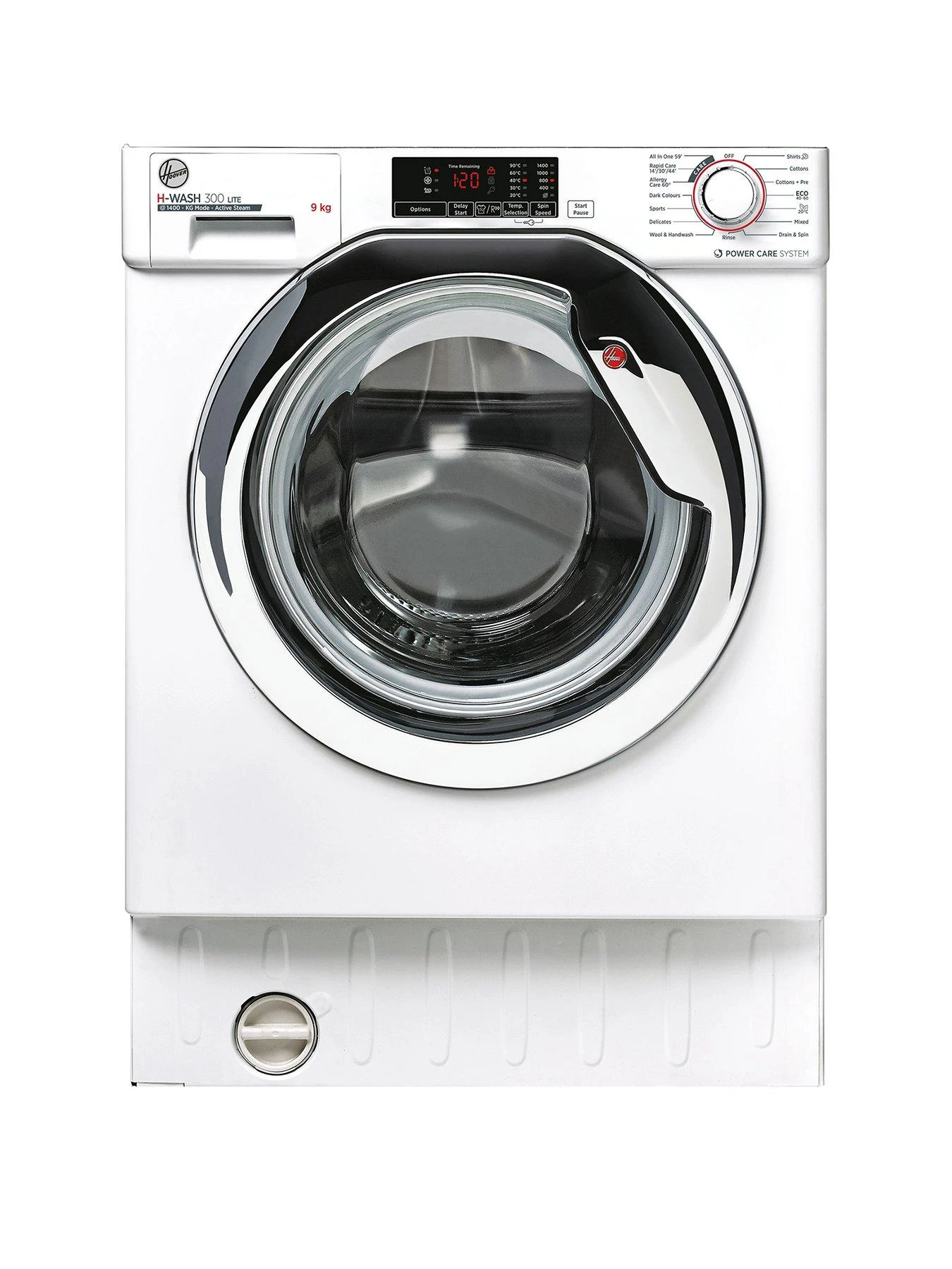Hoover H-WASH 300 HBWS 49D1ACE Integrated 9kg Load Washing Machine With 1400 Rpm Spin - White 3 Hoover H-WASH 300 HBWS 49D1ACE Integrated 9kg Load Washing Machine With 1400 Rpm Spin - White