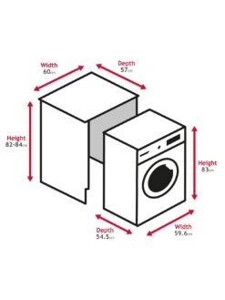 Hoover BATD H7A1TCE-80 7kg Load A+ Rated Fully Integrated Heat Pump Tumble Dryer - White -Appliance Pro R664N SQ7 0000000013 WHITE ICf