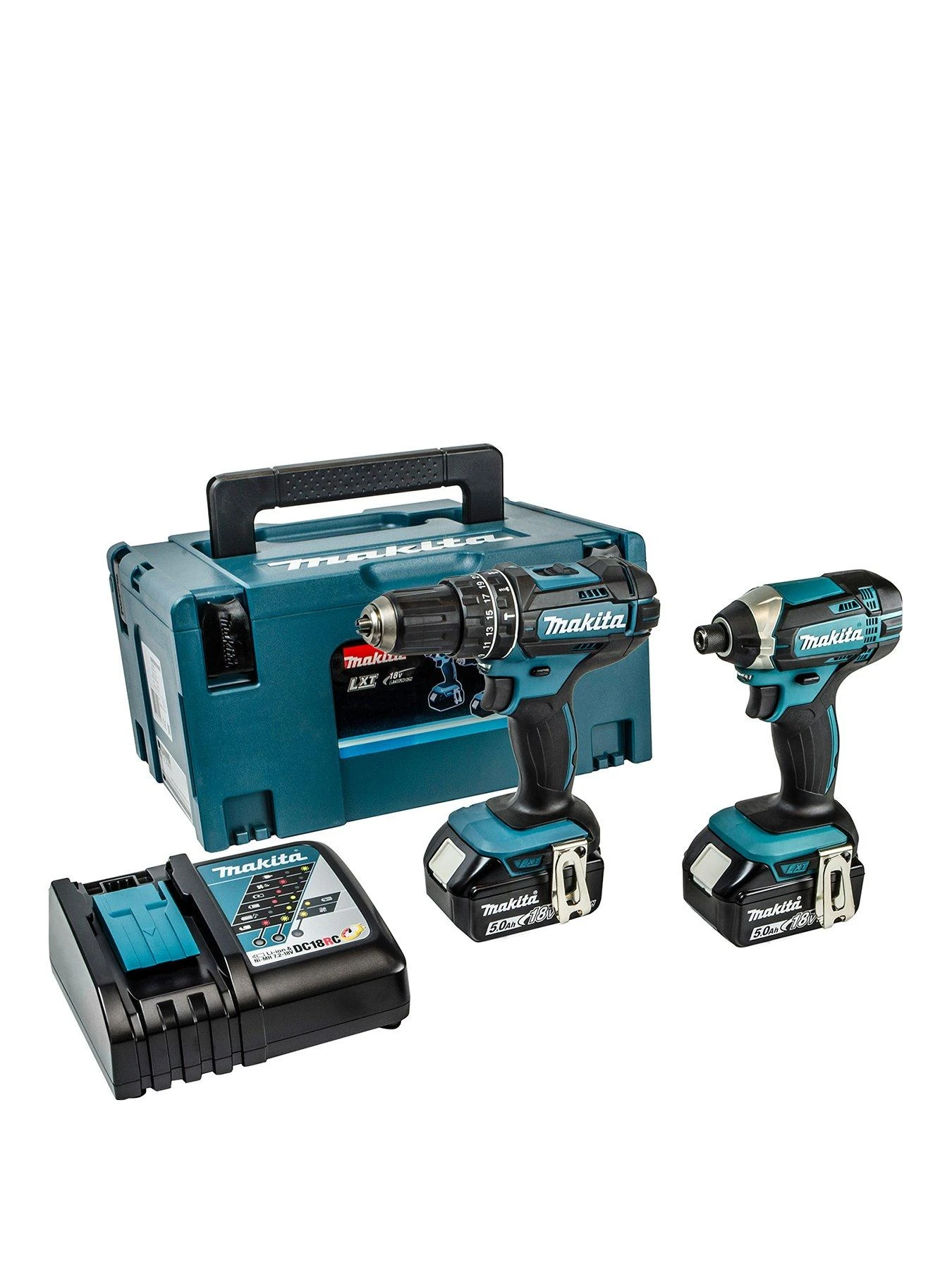 Makita 18V LXT Cordless Combi Drill & Impact Driver With 2x 5Ah Batteries, Fast Charger & Case 3 Makita 18V LXT Cordless Combi Drill & Impact Driver With 2x 5Ah Batteries, Fast Charger & Case