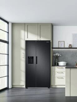 Samsung Series 7 RS67A8810B1/EU American Style Fridge Freezer With SpaceMax™ Technology - F Rated - Black Stainless -Appliance Pro RAQJP SQ3 0000000004 BLACK SLd1