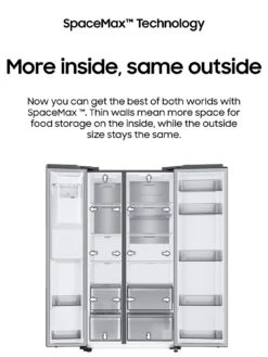 Samsung Series 7 RS67A8810B1/EU American Style Fridge Freezer With SpaceMax™ Technology - F Rated - Black Stainless -Appliance Pro RAQJP SQ4 0000000004 BLACK SLd2