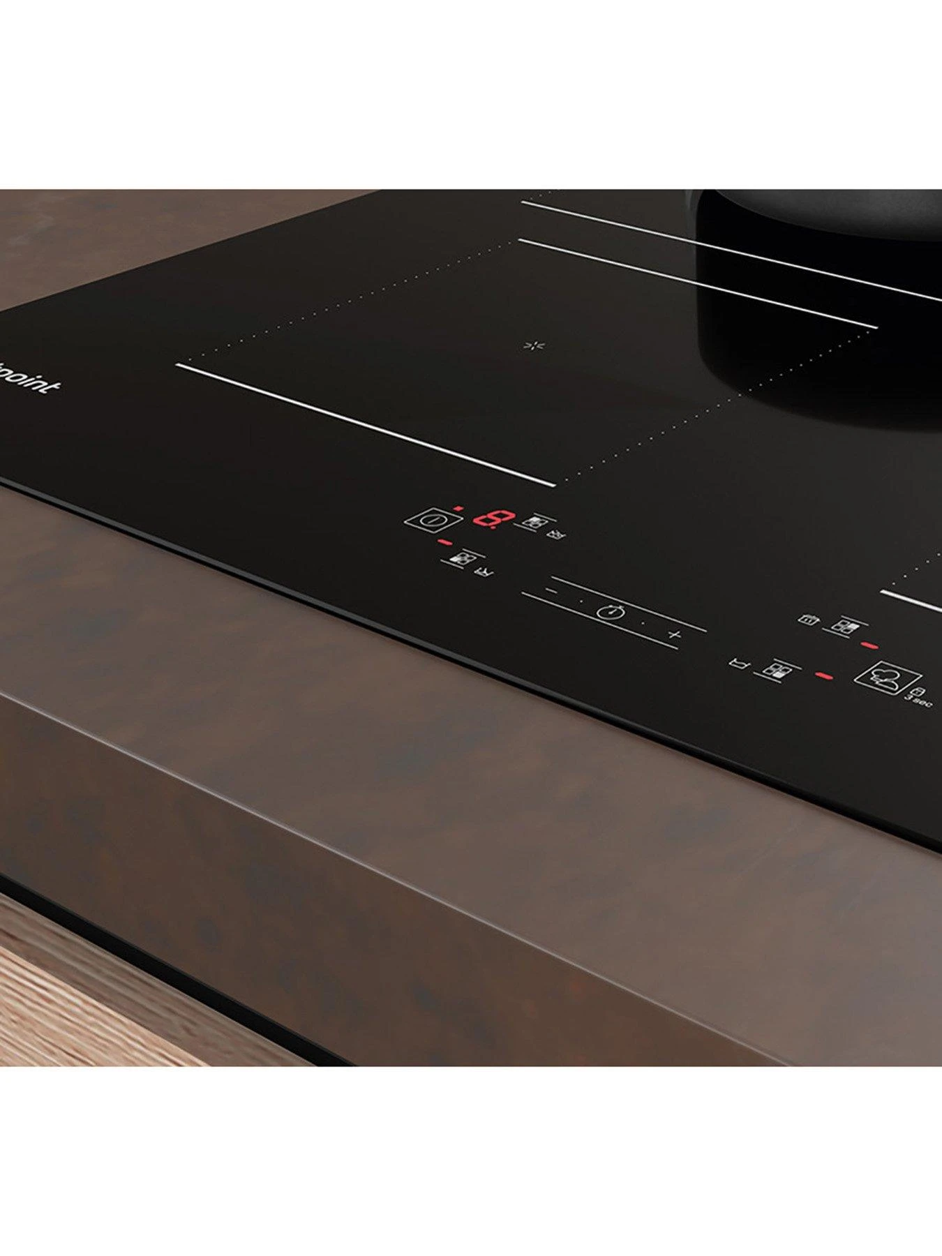 Hotpoint TQ1460SNE 60cm Wide Built-In Induction Hob - Black 8 Hotpoint TQ1460SNE 60cm Wide Built-In Induction Hob - Black - Image 6