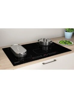 Indesit IB21B77NE Built-In 77cm Width Induction Hob - Black -Appliance Pro RECQL SQ6 0000000004 BLACK SLd4