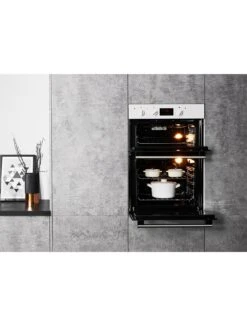 Hotpoint DD2540WH Built-In 60cm Width, Electric Double Oven - White 11 Hotpoint DD2540WH Built-In 60cm Width, Electric Double Oven - White -Appliance Pro RECRG SQ4 0000000013 WHITE SLd2