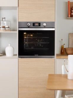 Indesit IFW3841PIX Built-In 60cm Width, Electric Single Oven - Stainless Steel -Appliance Pro RECRN SQ3 0000000166 STAINLESS STEEL SLd1