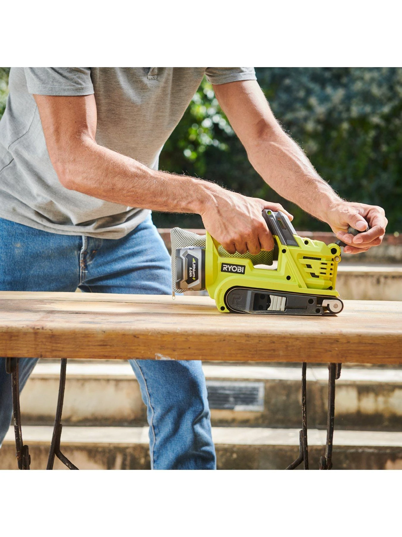 RYOBI R18BS-0 18V ONE+ Cordless Belt Sander (Bare Tool) 5 RYOBI R18BS-0 18V ONE+ Cordless Belt Sander (Bare Tool) - Image 3