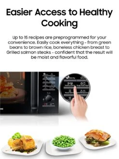 Samsung MC28A5125AK/EU 28-Litre, 900-watt Combination Microwave With Smart Humidity Sensor Technology - Black -Appliance Pro RKAWL SQ5 0000000088 NO COLOR SLd3