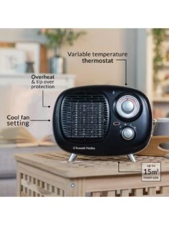 Russell Hobbs Retro PTC Heater RHRETPTC2001B -Appliance Pro RLFV6 SQ3 0000000099 N A SLd1