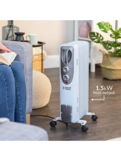 Russell Hobbs Oil-Filled Radiator - 7-Fin RHOFR5001 11 Russell Hobbs Oil-Filled Radiator - 7-Fin RHOFR5001 -Appliance Pro RLFVE SQ4 0000000013 WHITE SLd2