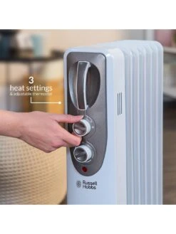 Russell Hobbs Oil-Filled Radiator - 7-Fin RHOFR5001 12 Russell Hobbs Oil-Filled Radiator - 7-Fin RHOFR5001 -Appliance Pro RLFVE SQ5 0000000013 WHITE SLd3