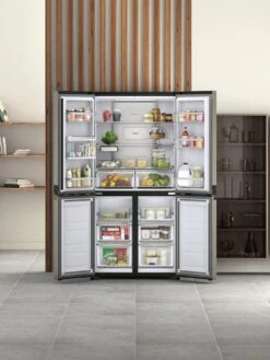 Hotpoint Active 4-Door HQ9U1BL Fridge Freezer - Black Stainless -Appliance Pro RMXQK SQ4 0000002515 BLACK STAINLESS STEEL SLd2