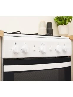 Indesit IS5G1KMW 50cm Wide Gas Cooker - White -Appliance Pro RMXQL SQ5 0000000013 WHITE SLd3