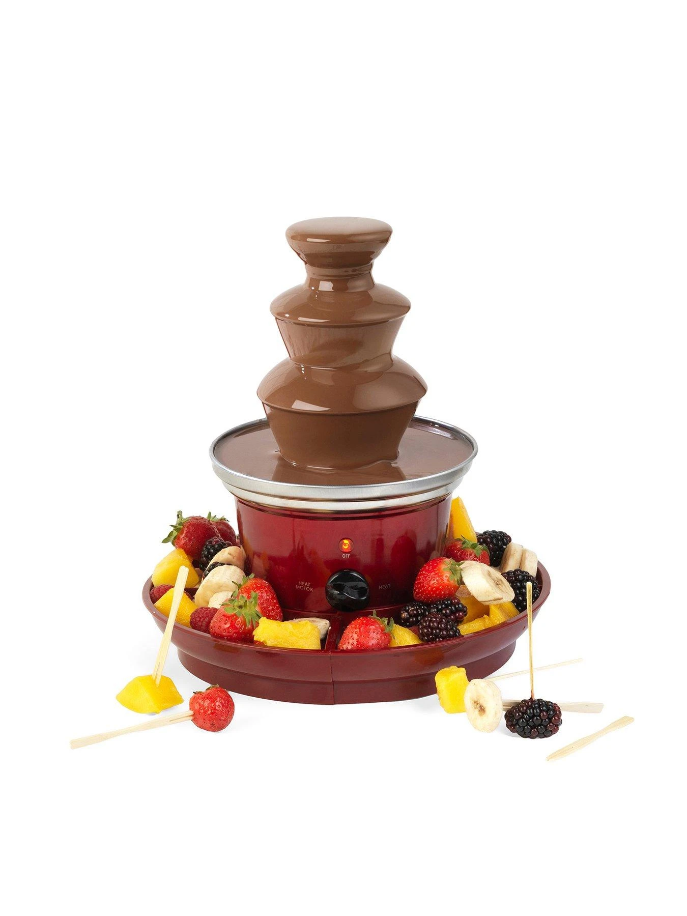 Giles & Posner Chocolate Fountain EK3428G with Fruit Tray And 100 Bamboo Skewers 3 Giles & Posner Chocolate Fountain EK3428G with Fruit Tray And 100 Bamboo Skewers