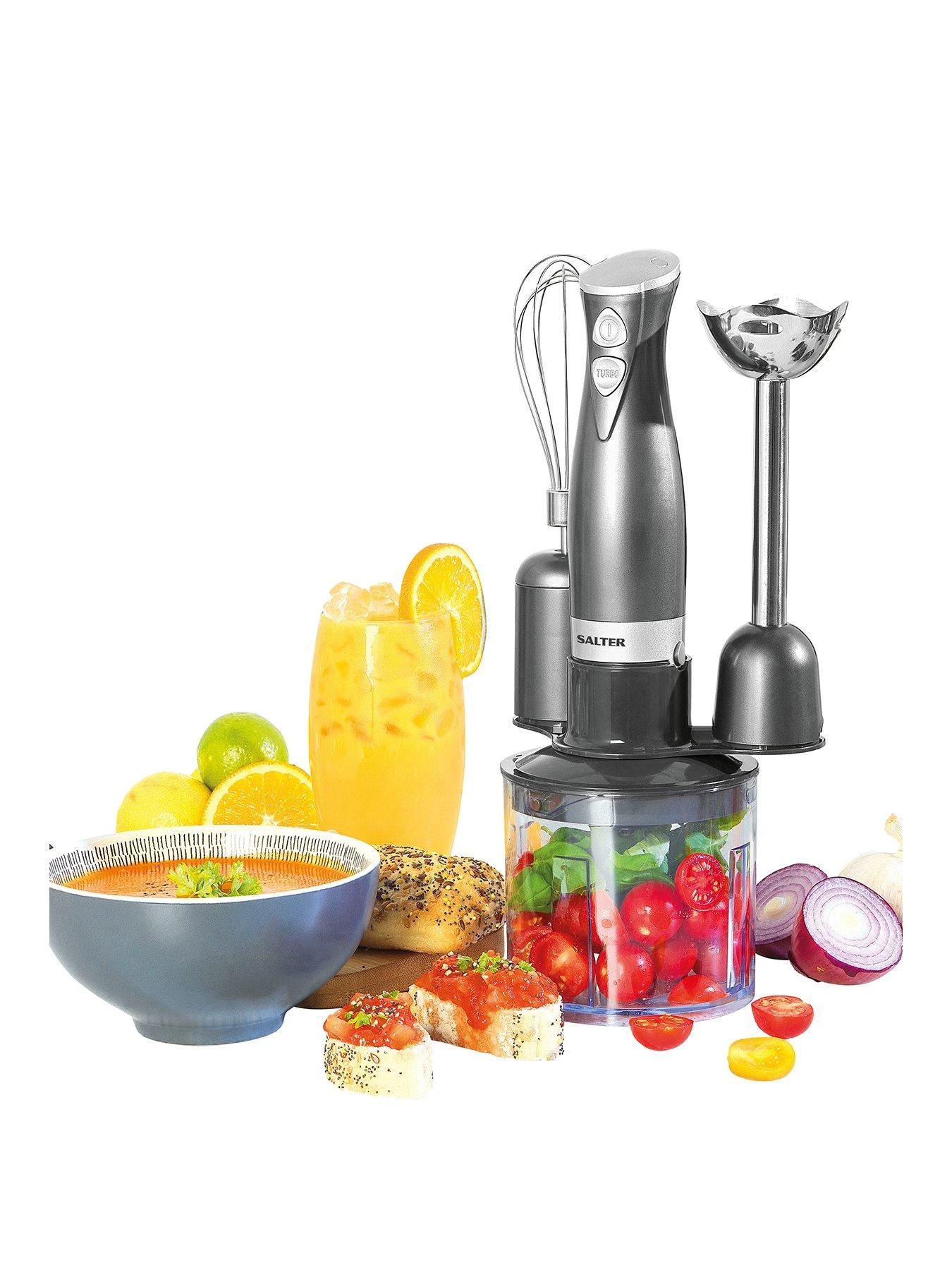 Salter Cosmos 3 In 1 Blender Set EK2827GUNMETAL 3 Salter Cosmos 3 In 1 Blender Set EK2827GUNMETAL