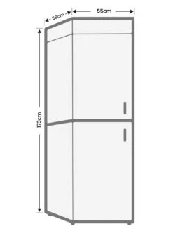 Candy CSC1365BEN 50/50 Fridge Freezer, 173 Litre Capacity - Black -Appliance Pro RPQ7K SQ6 0000000004 BLACK SLd