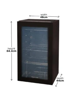 Russell Hobbs RHBC48B Under-Counter Mini Fridge Cooler - Black 12 Russell Hobbs RHBC48B Under-Counter Mini Fridge Cooler - Black -Appliance Pro RRCFF SQ3 0000000004 BLACK SLd1