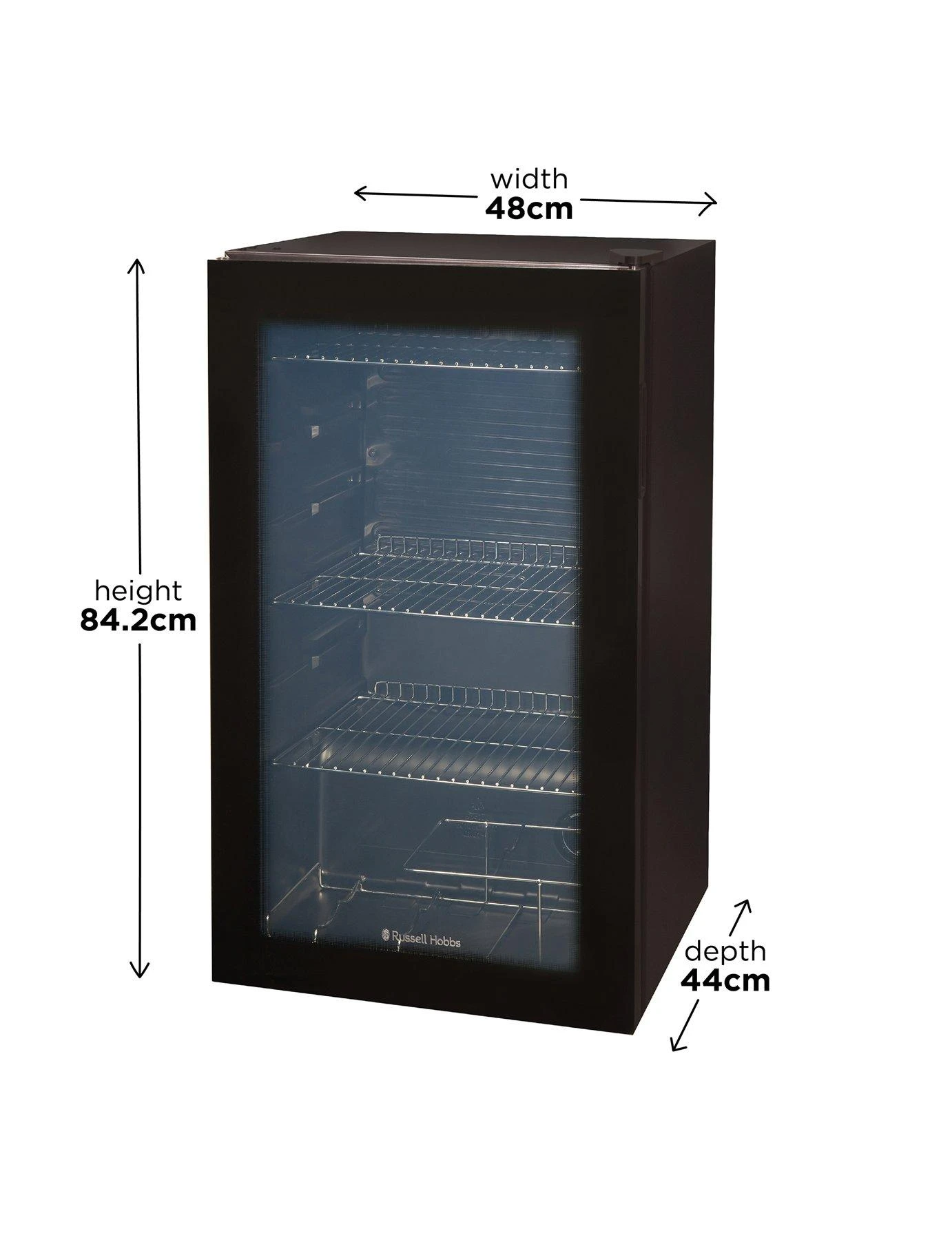 Russell Hobbs RHBC48B Under-Counter Mini Fridge Cooler - Black 5 Russell Hobbs RHBC48B Under-Counter Mini Fridge Cooler - Black - Image 3