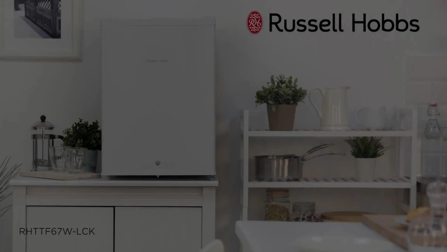 Russell Hobbs RHTTF67W-LCK Under Counter Mini Fridge Cooler - White 10 Russell Hobbs RHTTF67W-LCK Under Counter Mini Fridge Cooler - White - Image 8