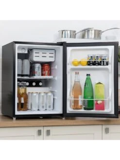 Russell Hobbs RHTTF67B-LCK Under Counter Mini Fridge Cooler - Black -Appliance Pro RRCFJ SQ6 0000000004 BLACK SLd4