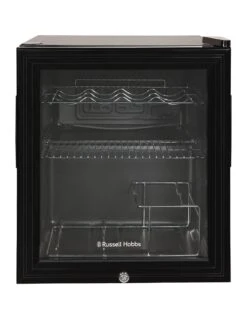 Russell Hobbs RHGWC1B-C-LCK Beer & Wine Drinks Mini Fridge With Lock- Black