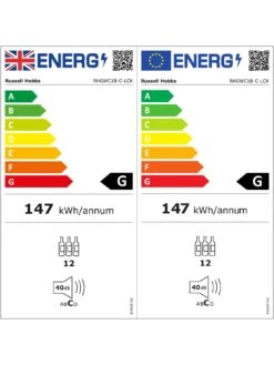 Russell Hobbs RHGWC1B-C-LCK Beer & Wine Drinks Mini Fridge With Lock- Black -Appliance Pro RRCFL SQ7 0000000004 BLACK ICf