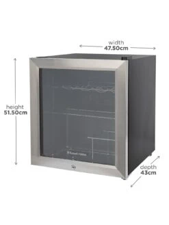 Russell Hobbs RHGWC3SS-C-LCK Beer & Wine Drinks Mini Fridge With Lock - Stainless Steel 11 Russell Hobbs RHGWC3SS-C-LCK Beer & Wine Drinks Mini Fridge With Lock - Stainless Steel -Appliance Pro RRCFM SQ2 0000000035 SILVER SLd