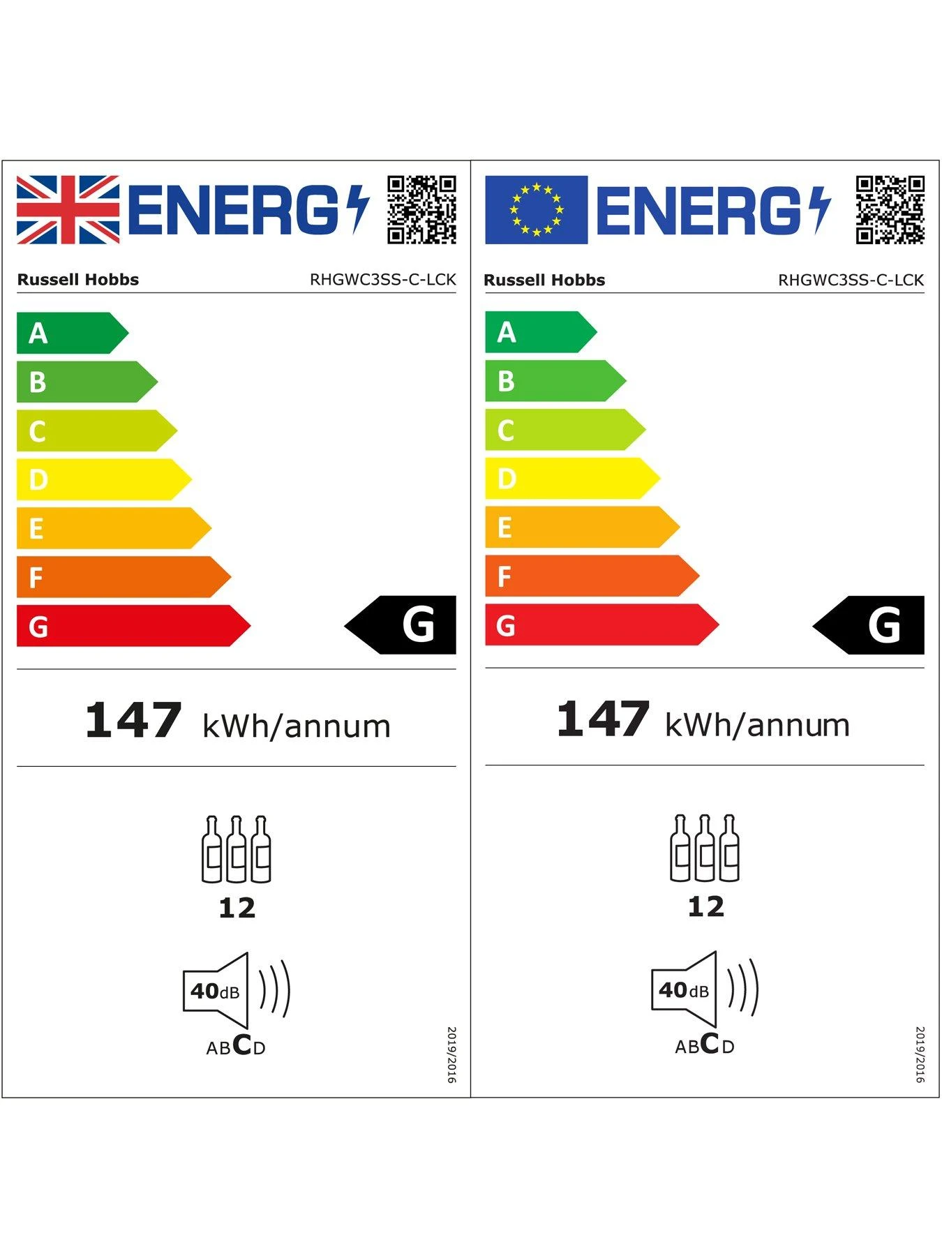 Russell Hobbs RHGWC3SS-C-LCK Beer & Wine Drinks Mini Fridge With Lock - Stainless Steel 9 Russell Hobbs RHGWC3SS-C-LCK Beer & Wine Drinks Mini Fridge With Lock - Stainless Steel - Image 7