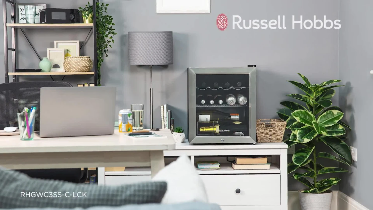 Russell Hobbs RHGWC3SS-C-LCK Beer & Wine Drinks Mini Fridge With Lock - Stainless Steel 10 Russell Hobbs RHGWC3SS-C-LCK Beer & Wine Drinks Mini Fridge With Lock - Stainless Steel - Image 8