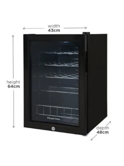 Russell Hobbs RHGWC4B-LCK  Beer & Wine Drinks Cooler With Lock- Black -Appliance Pro RRCFP SQ2 0000000004 BLACK SLd