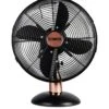 Tower T611000B Cavaletto 12 Inch Metal Desk Fan With 3 Speed Settings And Heavy Duty High Power Motor, 35W, Black And Rose Gold 1 Tower T611000B Cavaletto 12 Inch Metal Desk Fan With 3 Speed Settings And Heavy Duty High Power Motor, 35W, Black And Rose Gold -Appliance Pro RTEEH SQ1 0000006988 BLACK ROSE GOLD SLf