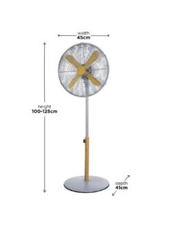 Russell Hobbs 16-inch Pedestal Fan - Grey -Appliance Pro RYCJT SQ6 0000000005 GREY SLd4