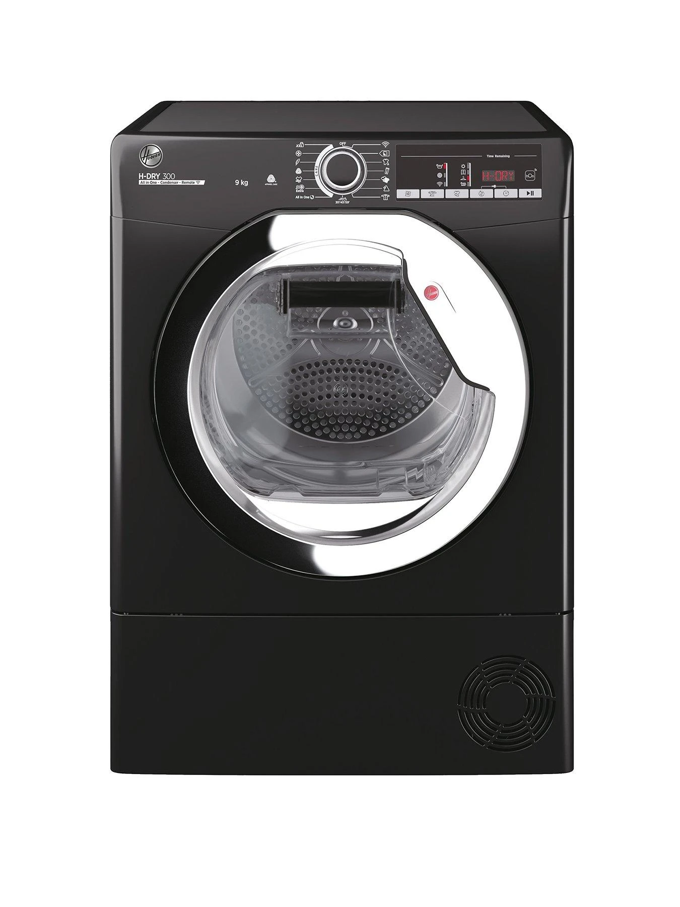 Hoover H-DRY 300 HLE C9TCEB-80 9kg Condenser Tumble Dryer, with Wi-fi Connectivity - Black 3 Hoover H-DRY 300 HLE C9TCEB-80 9kg Condenser Tumble Dryer, with Wi-fi Connectivity - Black