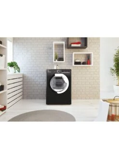 Hoover H-DRY 300 HLE C9TCEB-80 9kg Condenser Tumble Dryer, with Wi-fi Connectivity - Black 14 Hoover H-DRY 300 HLE C9TCEB-80 9kg Condenser Tumble Dryer, with Wi-fi Connectivity - Black -Appliance Pro T3N6U SQ6 0000000004 BLACK SLd4
