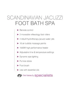 Rio Scandinavian Jacuzzi Foot Bath Spa -Appliance Pro T4PYL SQ5 0000000088 NO COLOR SLd2