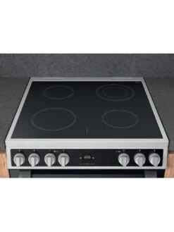 Hotpoint HDT67V9H2CW 60cm Wide Double Oven Electric Cooker With Ceramic Hob - White -Appliance Pro T7667 SQ5 0000000013 WHITE SLd3