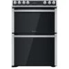 Hotpoint HDT67V9H2CX 60cm Wide Double Oven Electric Cooker With Ceramic Hob - White 1 Hotpoint HDT67V9H2CX 60cm Wide Double Oven Electric Cooker With Ceramic Hob - White -Appliance Pro T7669 SQ1 0000000013 WHITE SLf