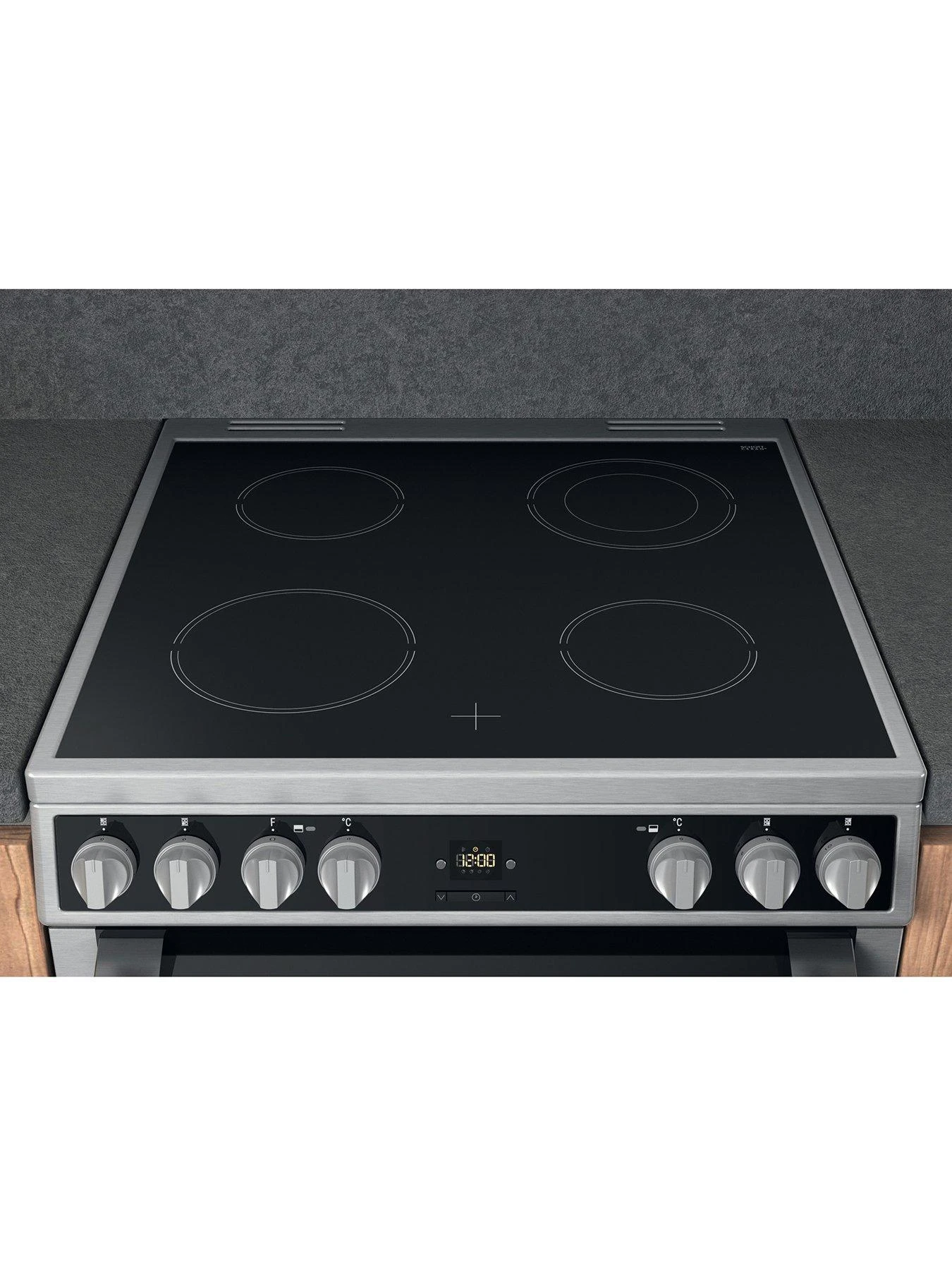 Hotpoint HDT67V9H2CX 60cm Wide Double Oven Electric Cooker With Ceramic Hob - White 7 Hotpoint HDT67V9H2CX 60cm Wide Double Oven Electric Cooker With Ceramic Hob - White - Image 5