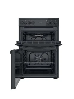 Indesit ID67V9KMB 60cm Wide Double Oven Electric Cooker With Ceramic Hob - Black 9 Indesit ID67V9KMB 60cm Wide Double Oven Electric Cooker With Ceramic Hob - Black -Appliance Pro T766C SQ2 0000000004 BLACK SLd