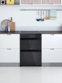 Indesit ID67V9KMB 60cm Wide Double Oven Electric Cooker With Ceramic Hob - Black 10 Indesit ID67V9KMB 60cm Wide Double Oven Electric Cooker With Ceramic Hob - Black -Appliance Pro T766C SQ3 0000000004 BLACK SLd1
