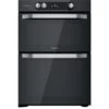 Hotpoint HDM67I9H2CB 60cm Wide Double Oven Electric Cooker With Induction Hob - Black 2 Hotpoint HDM67I9H2CB 60cm Wide Double Oven Electric Cooker With Induction Hob - Black -Appliance Pro T766E SQ1 0000000004 BLACK SLf