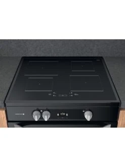 Hotpoint HDM67I9H2CB 60cm Wide Double Oven Electric Cooker With Induction Hob -  Black -Appliance Pro T766E SQ5 0000000004 BLACK SLd3