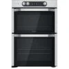 Hotpoint HDM67I9H2CX 60cm Wide Double Oven Electric Cooker With Induction Hob - Stainless Steel -Appliance Pro T766F SQ1 0000000166 STAINLESS STEEL SLf